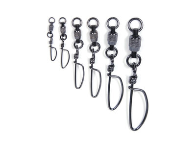 KROK Stainless Steel Dual Rotation Ball Bearing Snap Swivels 2 Pack