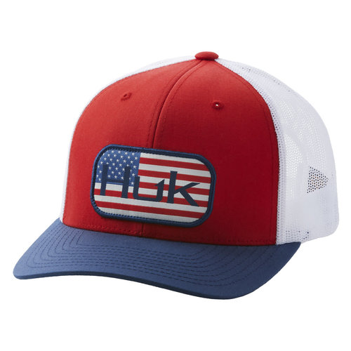 Huk AMERICANA COLORBLOCK TRUCKER HAT Huk AMERICANA COLORBLOCK TRUCKER HAT