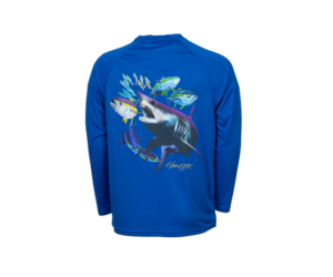 Bimini Bay Hook M' Men's Long Sleeve Shirt - Mako 3 Electric Blue
