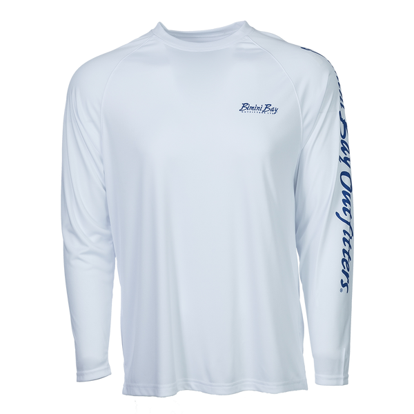 Bimini Bay Hook M' Men's Long Sleeve Shirt - Offshore Slam 3 White