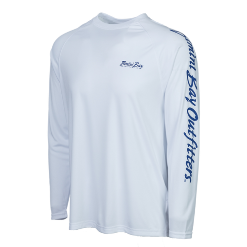 Bimini Bay Hook M' Men's Long Sleeve Shirt - Offshore Slam 3 White