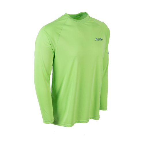 Bimini Bay Hook M' Men's Long Sleeve Shirt - Lime Mahi 2