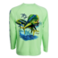 Bimini Bay Hook M' Men's Long Sleeve Shirt - Mahi Paradise Green