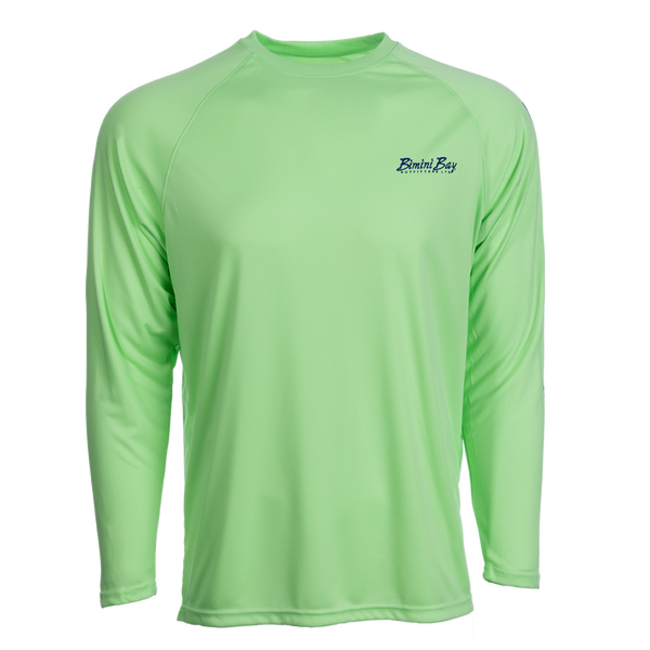 Bimini Bay Hook M' Men's Long Sleeve Shirt - Mahi Paradise Green