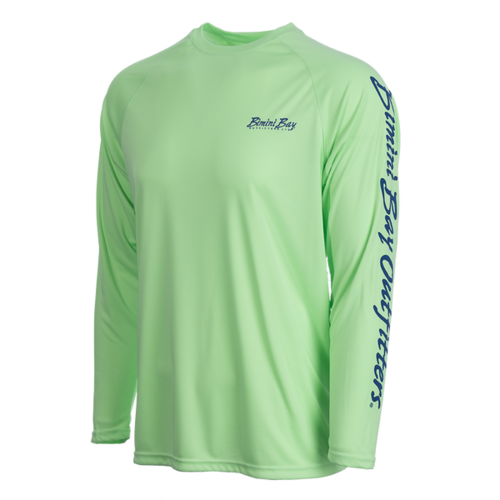 Bimini Bay Hook M' Men's Long Sleeve Shirt - Mahi Paradise Green