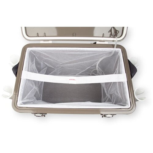 Engel 30q Live Bait Drybox/Cooler with 2 speed aerator pump and 4 rod holders.