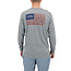 Aftco Wavy LS Tee Graphite Heather