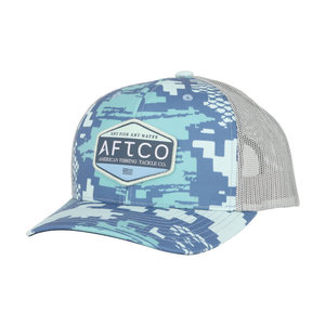 Aftco Transfer Trucker Hat - Teal Digi Camo