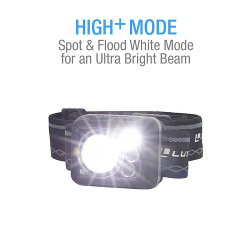 Luxpro Waterproof Multi-color Ultralight LED Rechargeable Headlamp