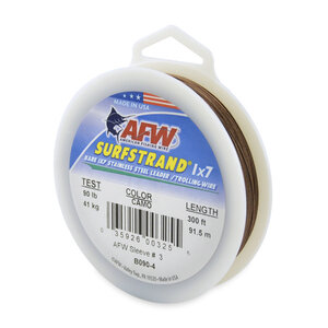 AFW Surfstrand, Bare 1x7 Stainless Steel Leader Wire