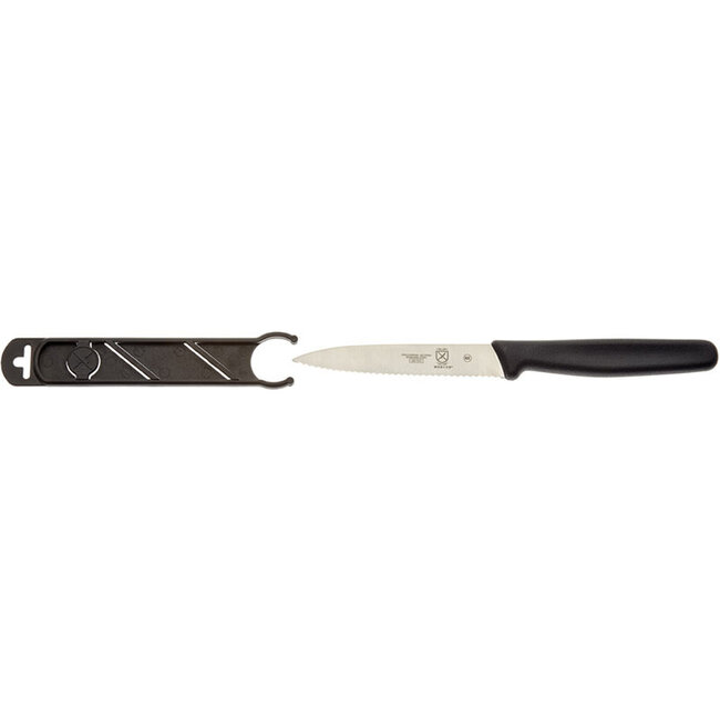 Mercer Sport SERRATED BAIT KNIFE WITH GUARD 4"