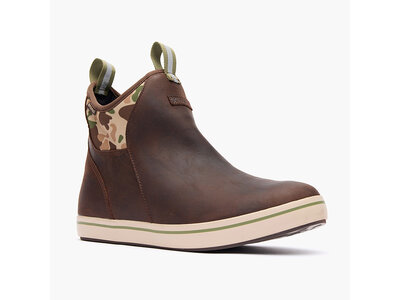 Xtra Tuf Mens Leather Deck Boot Brown/Duck Camo