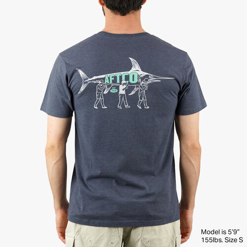 Aftco Teamwork SS T-Shirt - Midnight Heather