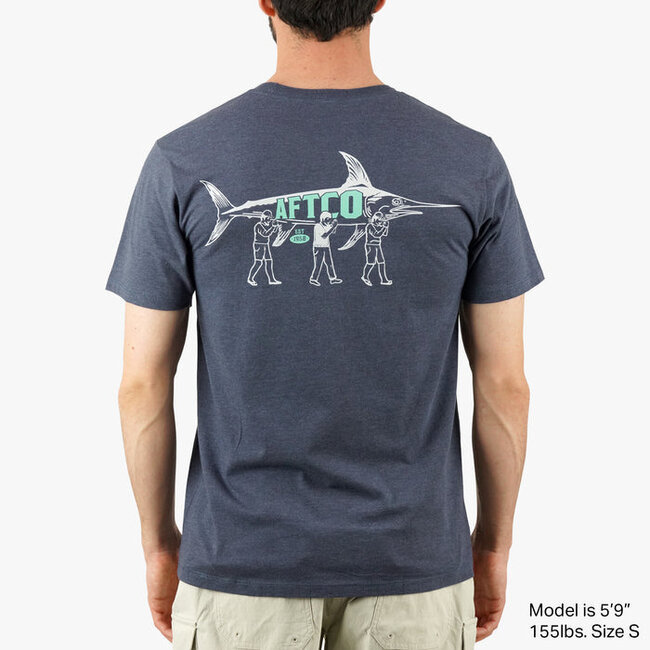 Aftco Teamwork SS T-Shirt - Midnight Heather