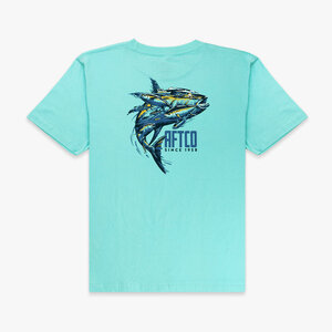Aftco Youth Turnover SS T-Shirt - Silver
