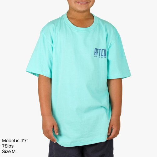 Aftco Youth Turnover SS T-Shirt - Silver