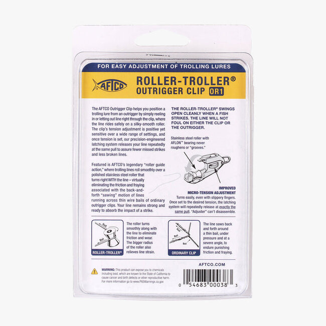 Aftco Roller Troller Outrigger Clip