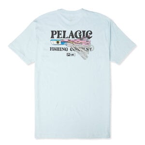 Pelagic Premium Pocket Tee Lured Mens SS - Light Blue