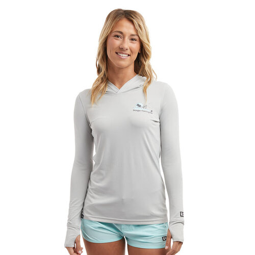 Pelagic AquaTek Hooded Evening Fade Womens - Light Grey