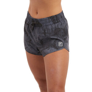 Pelagic La Paz Open Seas Camo Womens Shorts - Blk/Charcoal