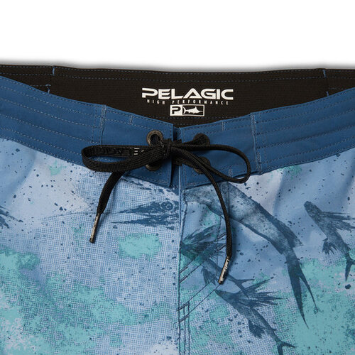 Pelagic Ocean Master Open Seas Camo Womens Shorts - Blue
