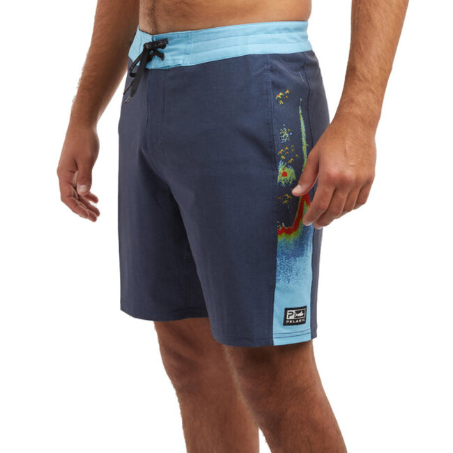 Pelagic Side Scanner Sonar Mens Shorts - Navy
