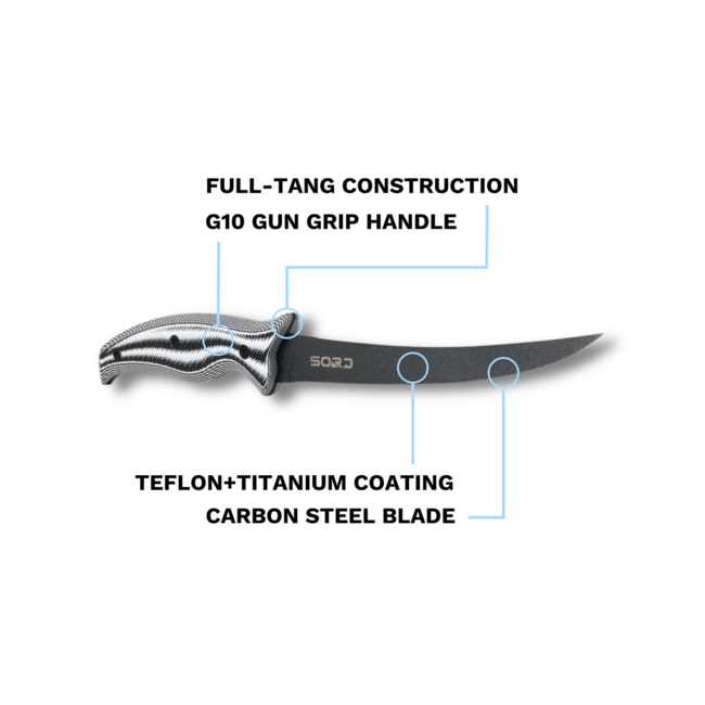 Sord 6" Fillet Knife - Flexy