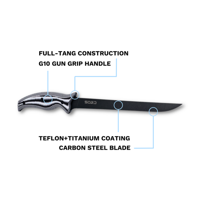 Sord 8" FILLET KNIFE - SUPER FLEX