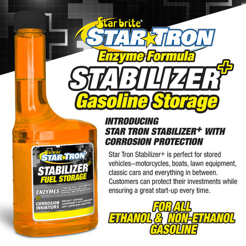 Star Brite Star Tron Stabilizer+ Fuel Storage & Corrosion Protection 8 OZ