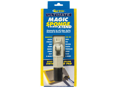 Star Brite Magic Sponge + Scrub XTEND with Flex Head for Pool, RV, Boat