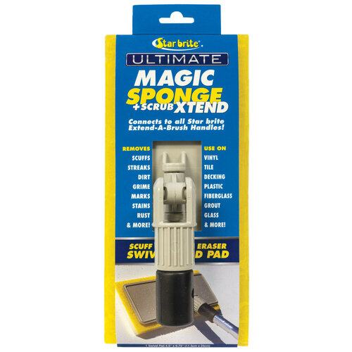 Star Brite Magic Sponge + Scrub XTEND with Flex Head for Pool, RV, Boat