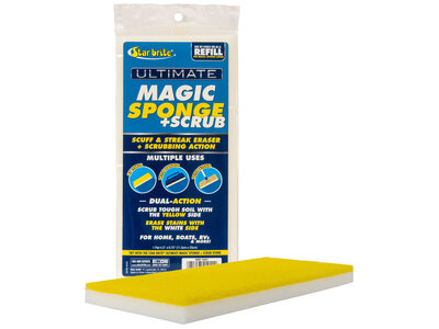 Star Brite Dual-Sided Magic Sponge + Scrub Pad for Boats & RVs