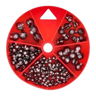 Eagle Claw Removable Split-Shot Assorted Sinker 124 Piece