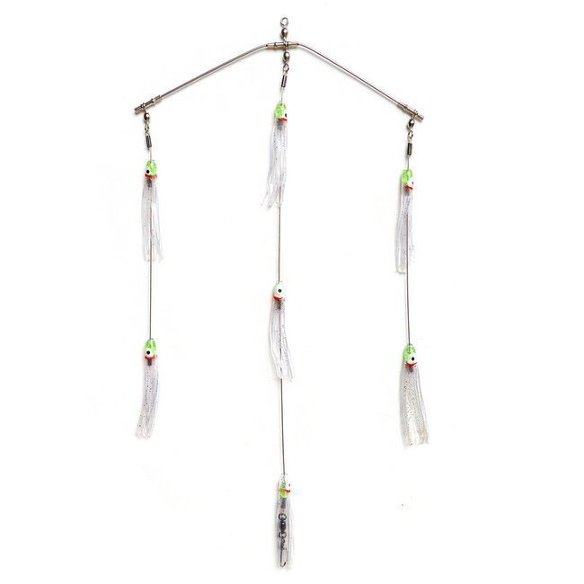 Clarkspoon Mini 8” Spreader Bar Rigged w/ Skirts and Clarkspoon