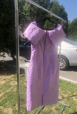 Light purple off your shoulder dress 100% cotton - 5/6