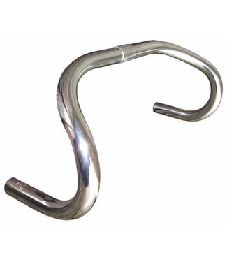 NITTO NJS STEEL DROP BAR  25.4MM ARGENT ANODISÉ