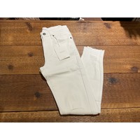 Distressed White Skinny Jean- High Rise