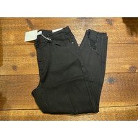 Distressed Black Ankle Skinny- High Rise- P