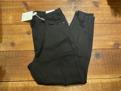 KanCan Distressed Black Ankle Skinny- High Rise- P