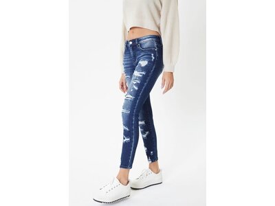 KanCan KanCan- MidRise- Distressed Skinny Dark- KC6365D