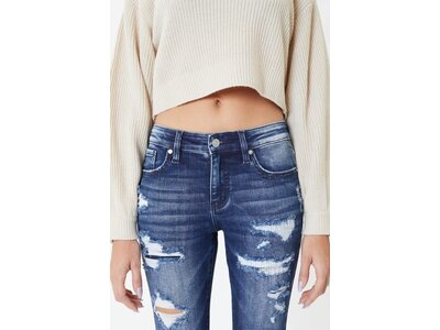 KanCan KanCan- MidRise- Distressed Skinny Dark- KC6365D