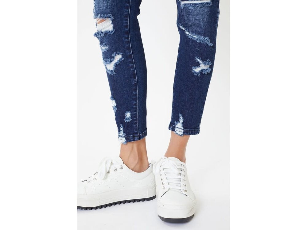 KanCan KanCan- MidRise- Distressed Skinny Dark- KC6365D