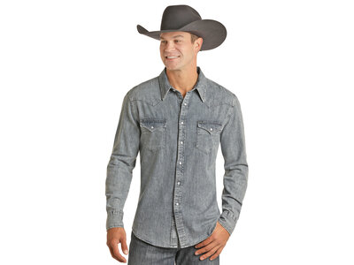 Rock and Roll Denim Light Denim Long Sleeve