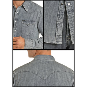 Rock and Roll Denim Light Denim Long Sleeve- Modern- B2S2311