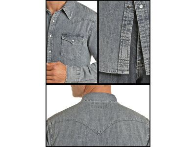 Rock and Roll Denim Light Denim Long Sleeve- Modern- B2S2311
