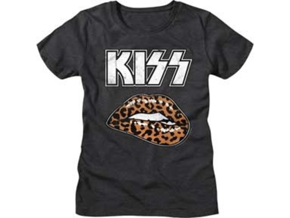 Kiss Leopard Lips Junior Tee