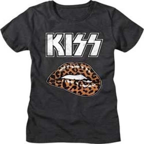 Kiss Leopard Lips Junior Tee