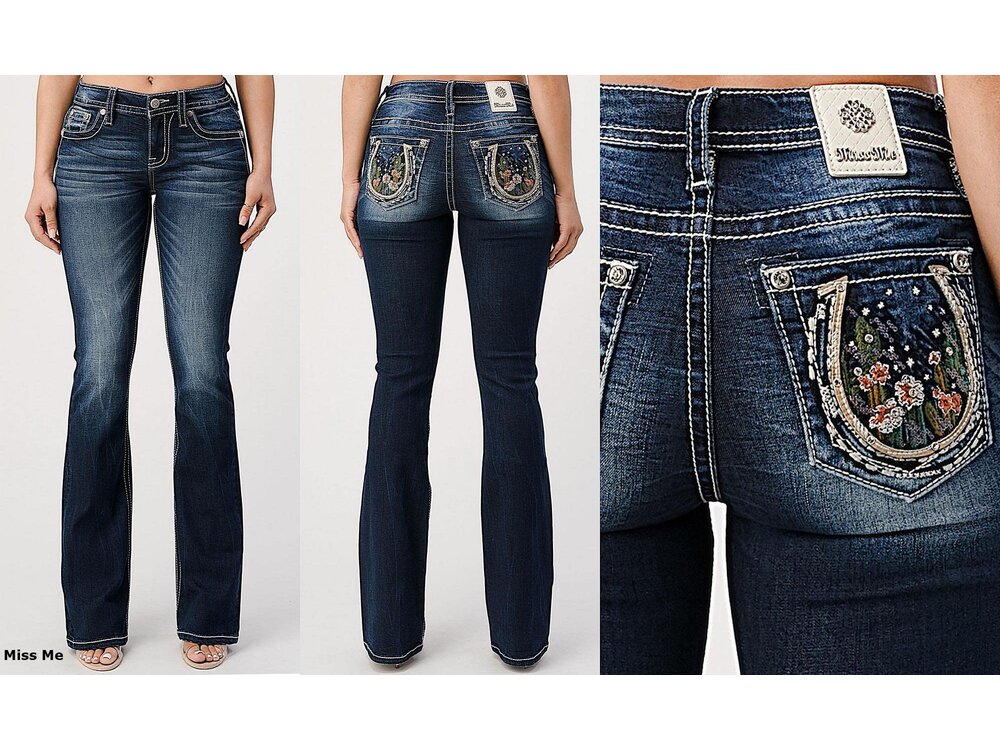 Miss ME ChloeBoot MidRise Cactus in Horseshoe M3781B