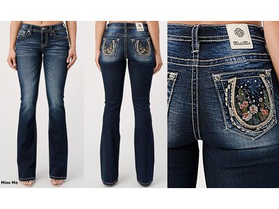 Miss ME ChloeBoot MidRise Cactus in Horseshoe M3781B