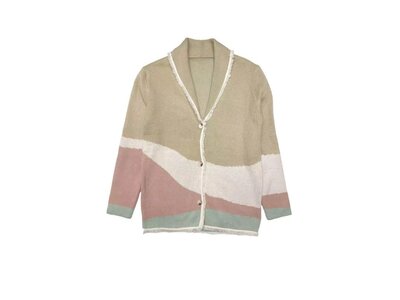 Tan Desert Scene Cardigan